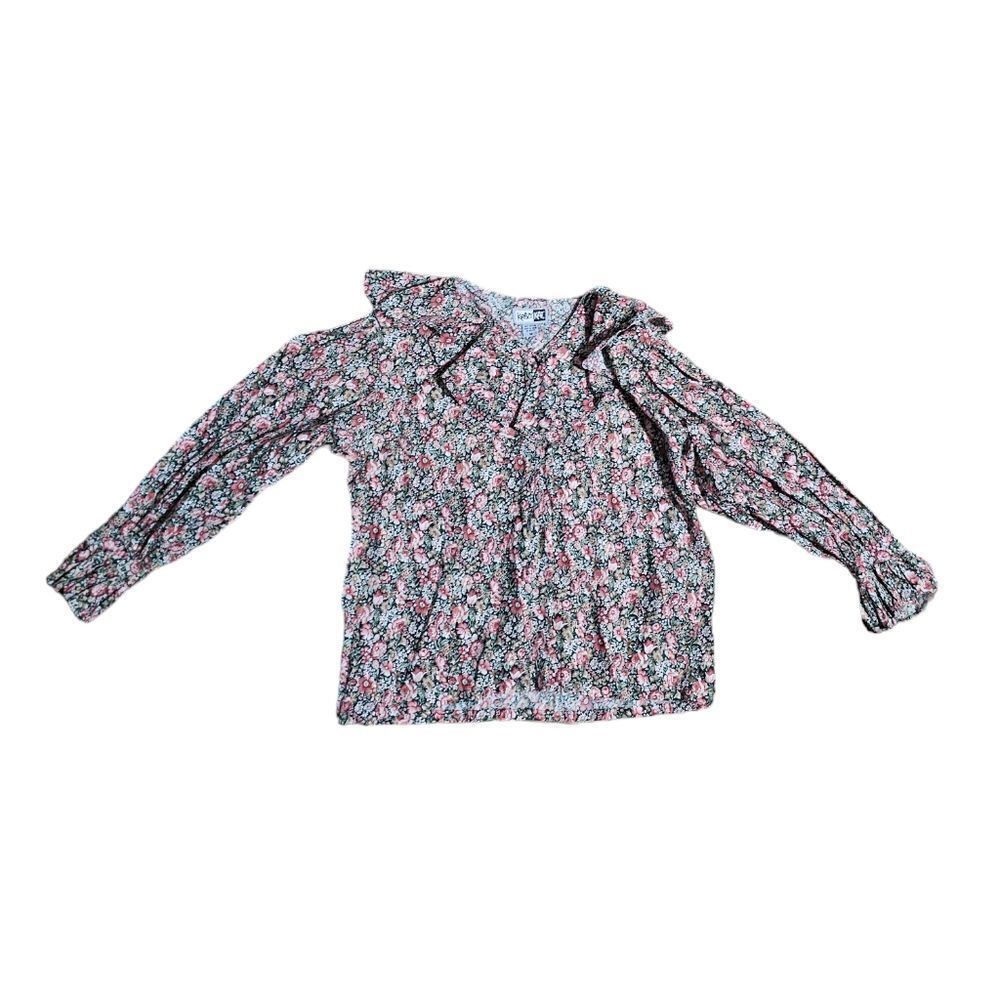 Women's KRAZY KAT Long Sleeves Floral Top Medium‎